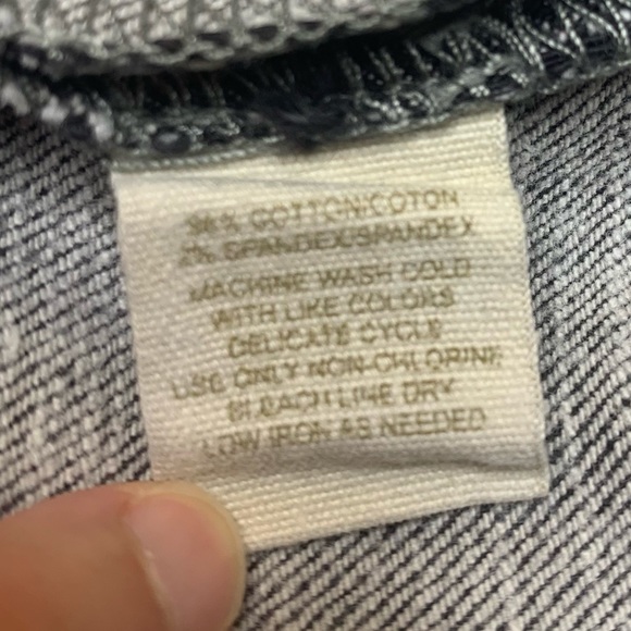 Free People Gray  Distressed Skinny Jeans Low Mid - Picture 10 of 11